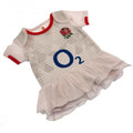 White-Red - Back - England RFU Baby Crest Tutu Skirt Bodysuit