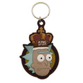 Brown-Blue-White - Front - Rick And Morty PVC Keyring