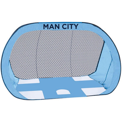 Blue-Black - Back - Manchester City FC Crest Pop Up Football Goal