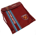 Claret Red-Blue-Gold - Back - West Ham United FC Striped Drawstring Bag