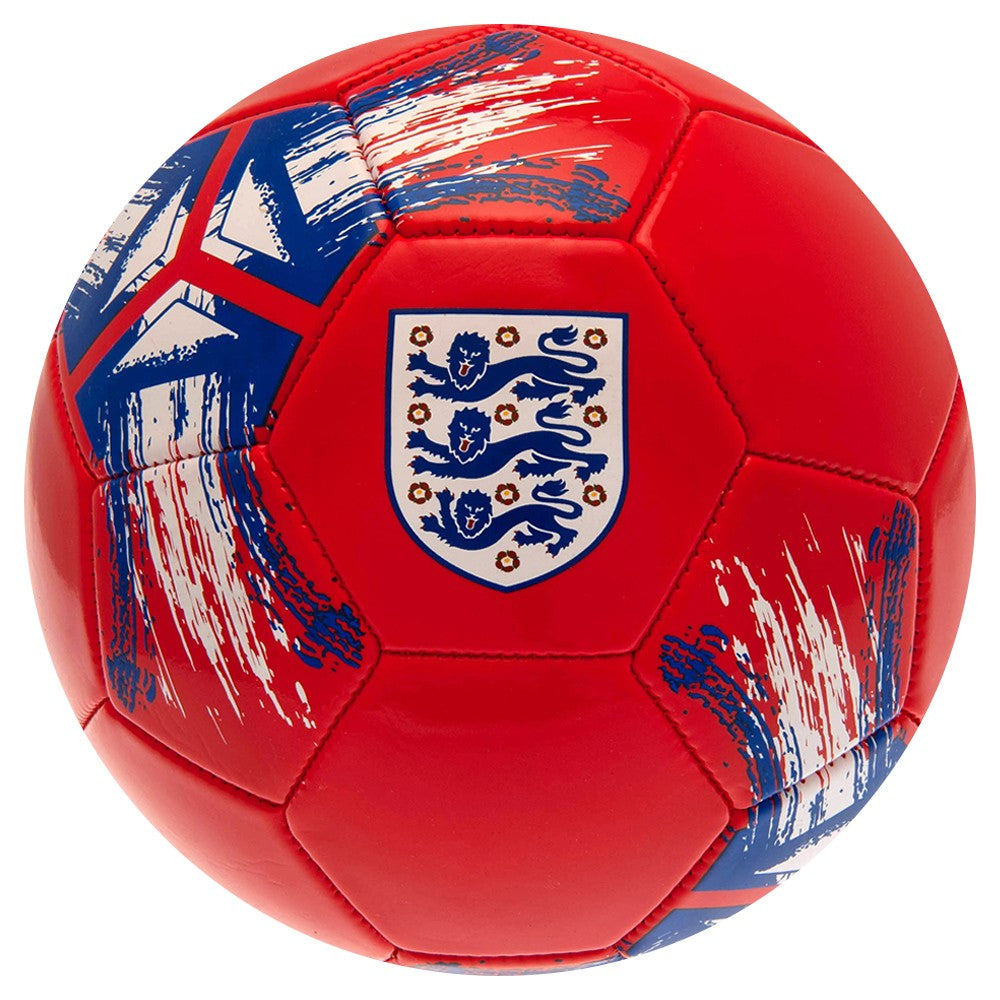 Red-Navy - Front - England FA Splash Football