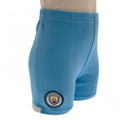 Sky Blue-White - Side - Manchester City FC Baby Crest T-Shirt & Shorts Set