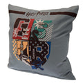 Grey-Black - Front - Harry Potter House Mascots Crest Filled Cushion