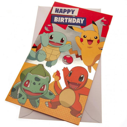 Multicoloured - Front - Pokemon Birthday Card