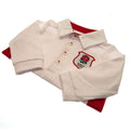 White-Red - Back - England RFU Childrens-Kids Rugby Jersey