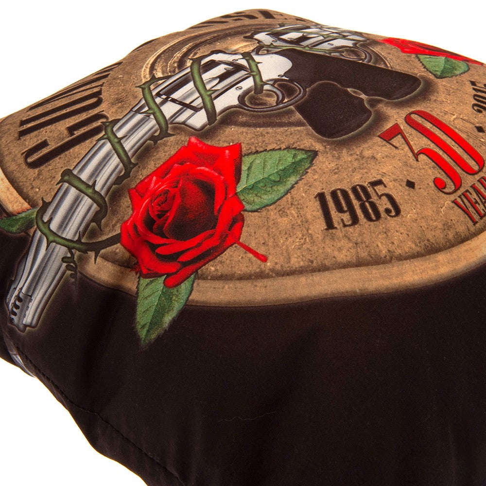 Black-Brown-Red - Back - Guns N Roses Filled Cushion