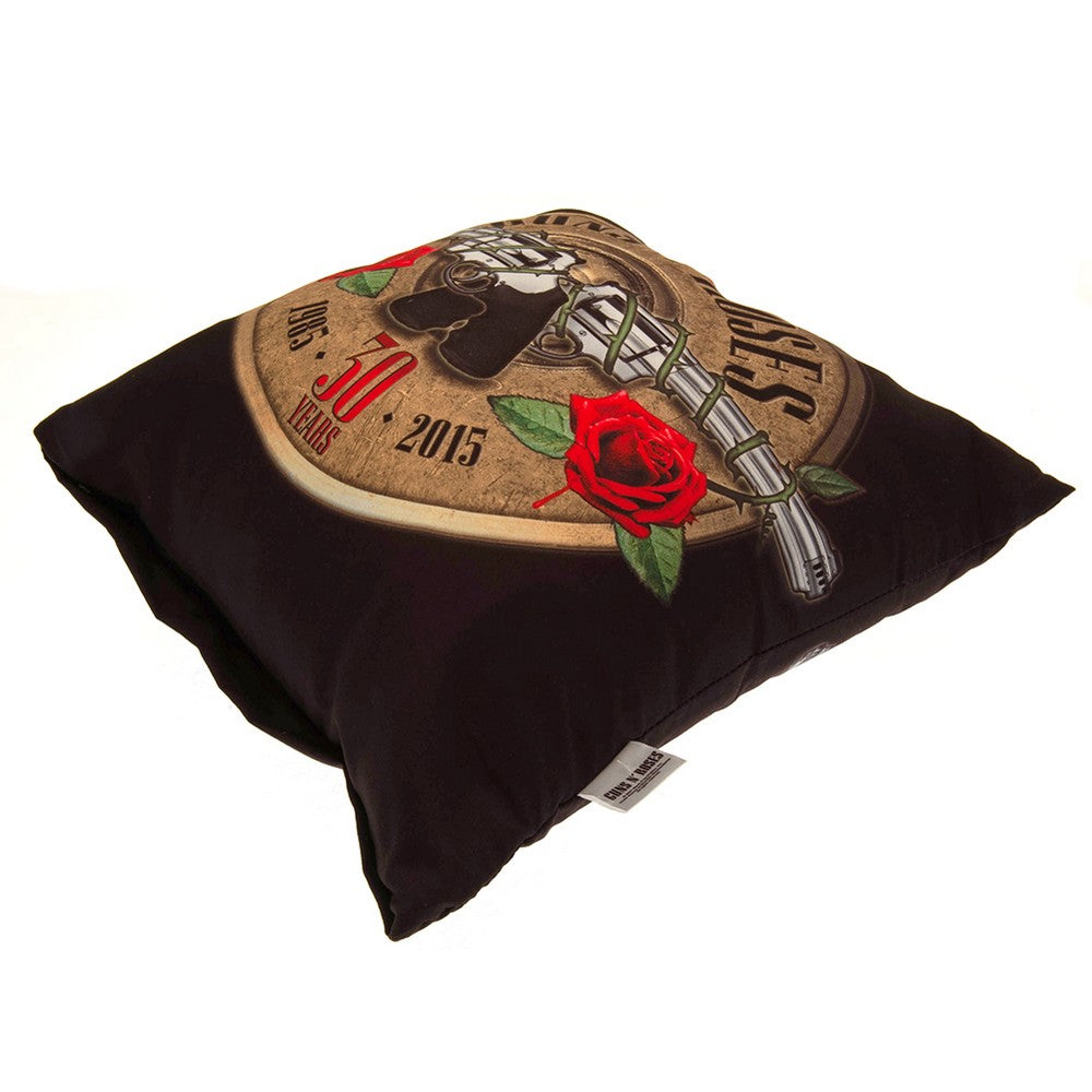 Black-Brown-Red - Side - Guns N Roses Filled Cushion