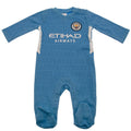 Sky Blue-White - Front - Manchester City FC Baby Sleepsuit
