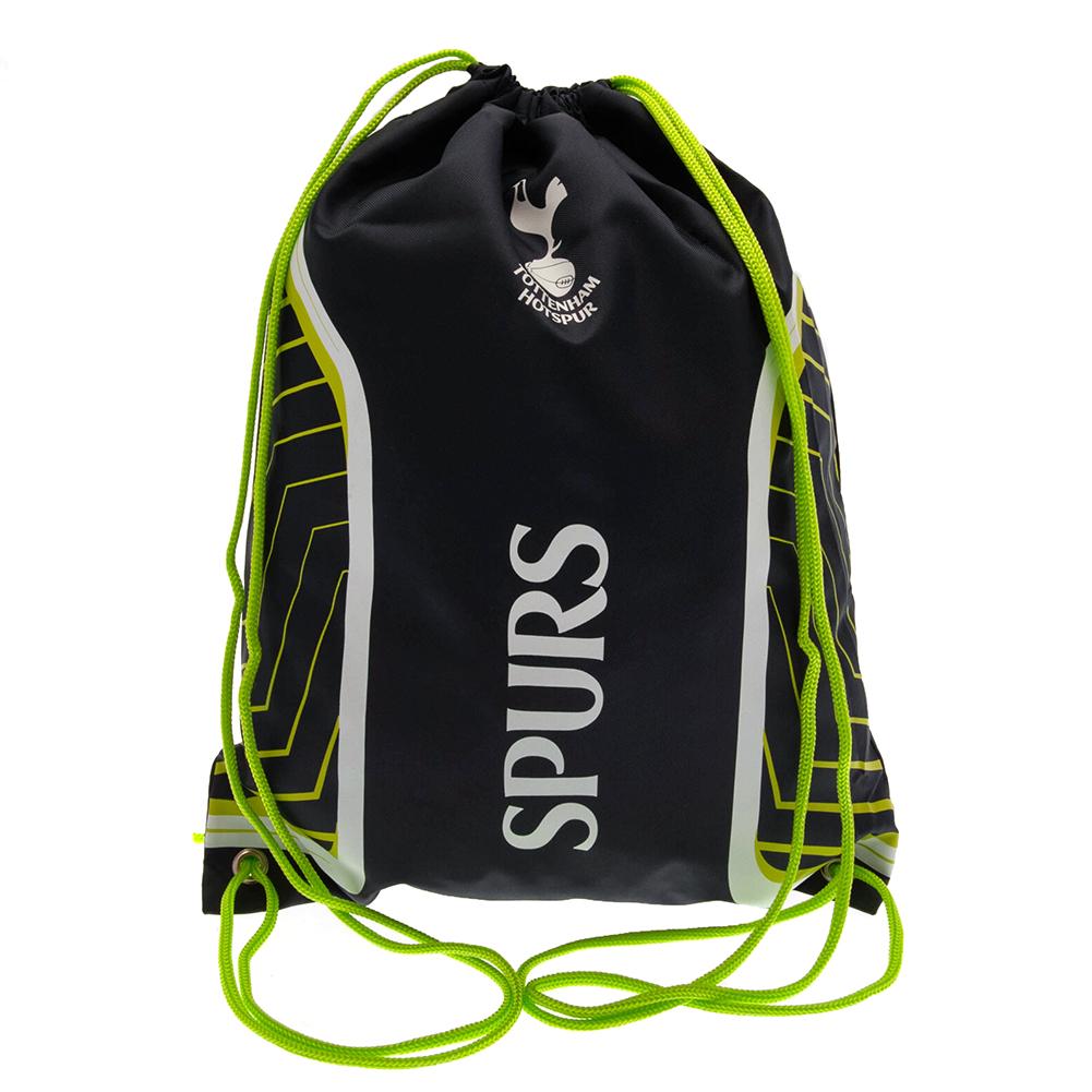 Black-Green-White - Front - Tottenham Hotspur FC Flash Drawstring Bag