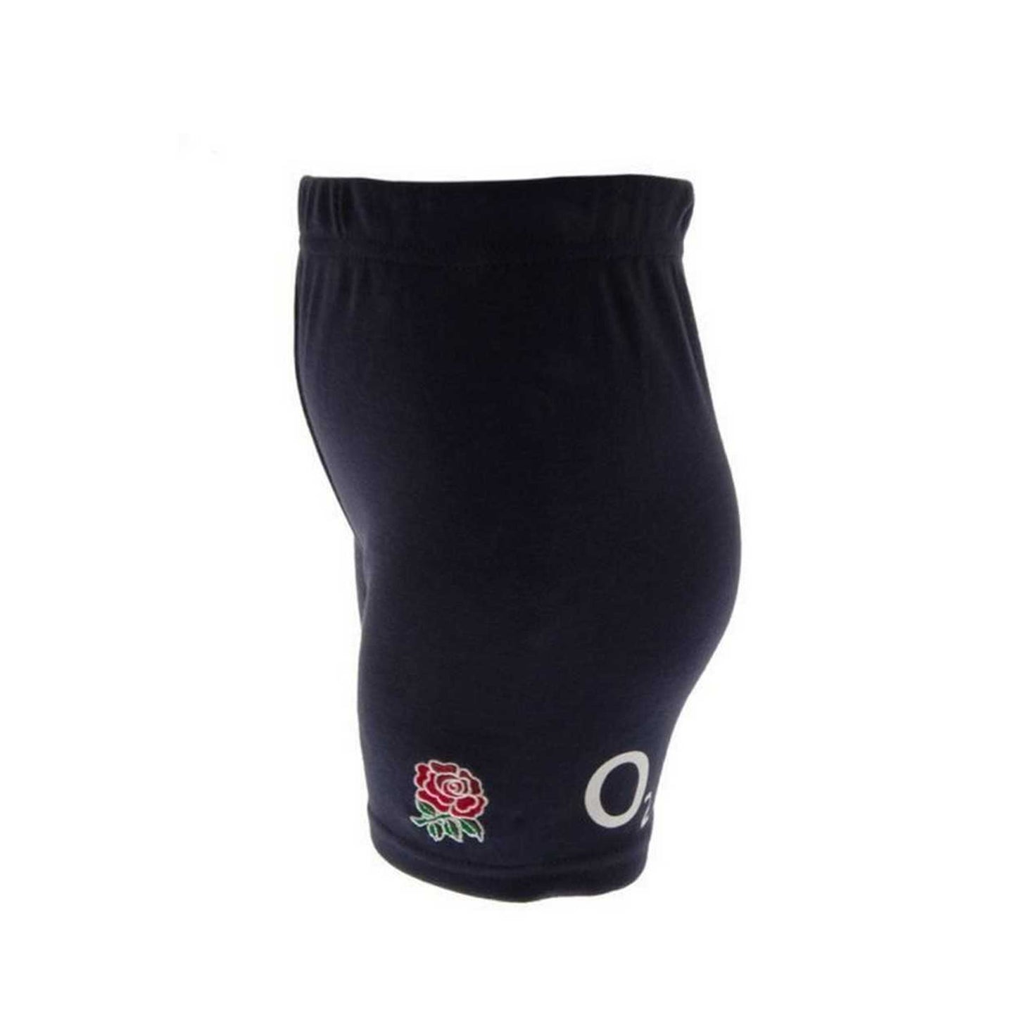 Navy-Black-Red - Side - England RFU Childrens-Kids T-Shirt & Shorts Set