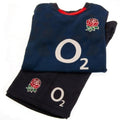 Navy-Black-Red - Lifestyle - England RFU Childrens-Kids T-Shirt & Shorts Set