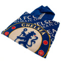 Royal Blue-White - Front - Chelsea FC Childrens-Kids Towelling Hooded Poncho