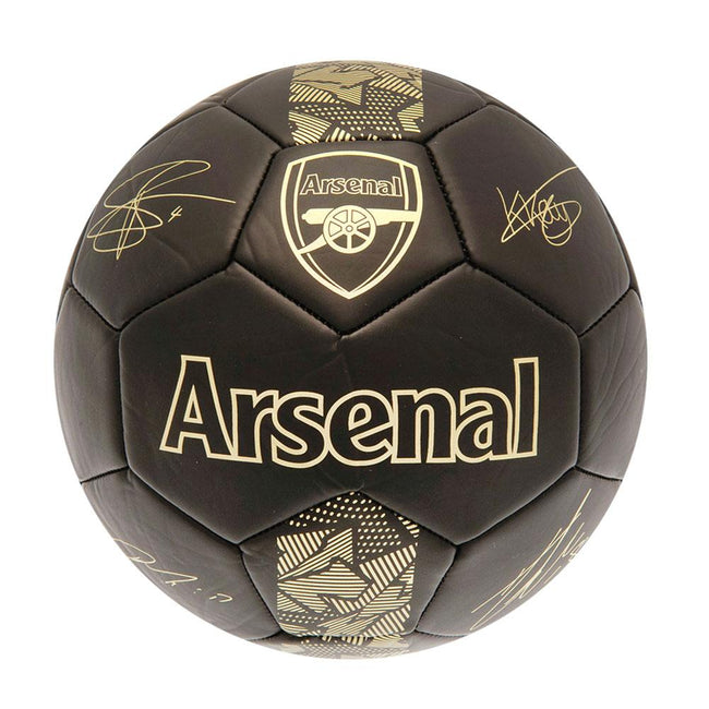 Matt Black-Gold - Front - Arsenal FC Phantom Signature Football
