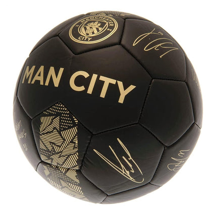 Matt Black-Gold - Side - Manchester City FC Phantom Signature Football