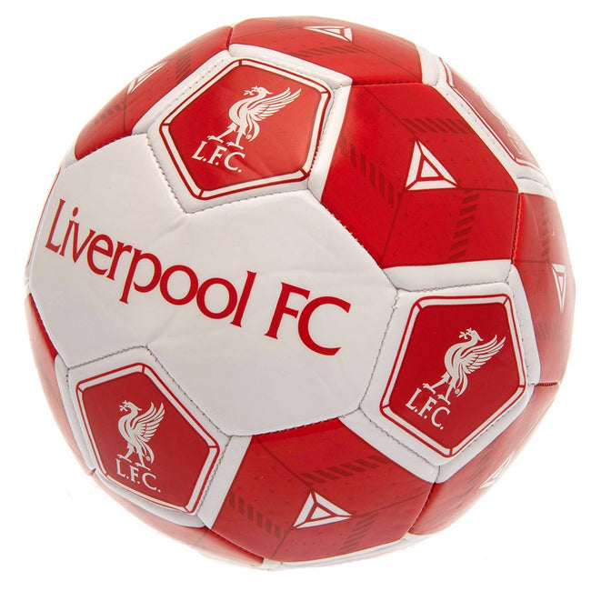 Red-White - Back - Liverpool FC Hexagon Football