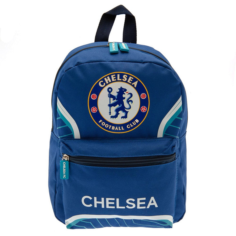 Royal Blue-White - Front - Chelsea FC Childrens-Kids Flash Backpack