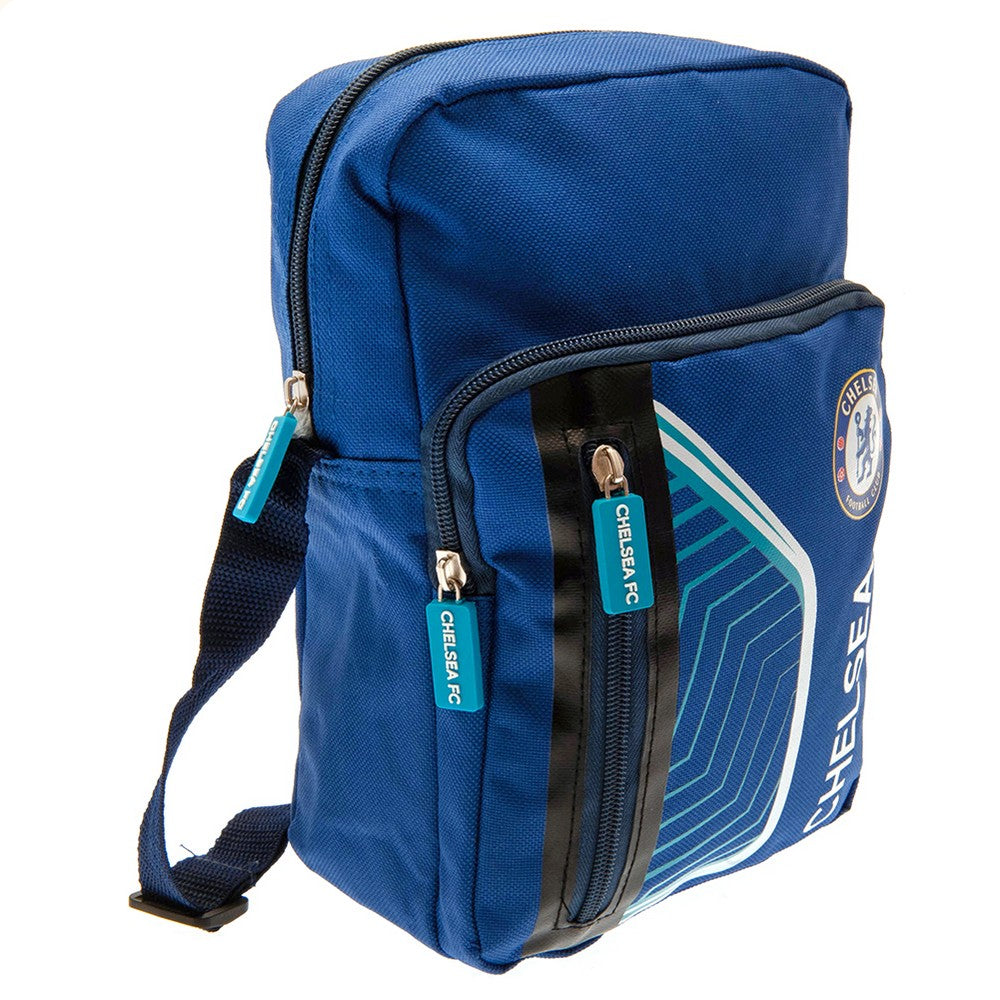Royal Blue-White - Back - Chelsea FC Crest Shoulder Bag