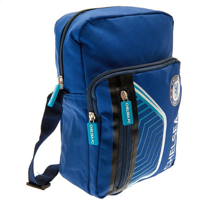 Royal Blue-White - Back - Chelsea FC Crest Shoulder Bag