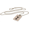 Chrome-Black - Back - Tottenham Hotspur FC Crest Dog Tag And Chain