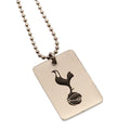 Chrome-Black - Front - Tottenham Hotspur FC Crest Dog Tag And Chain