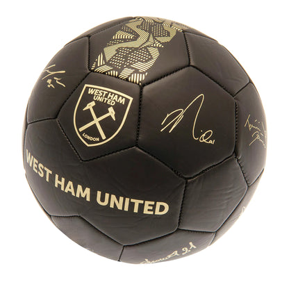 Matt Black-Gold - Back - West Ham United FC Signature Football