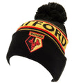 Black-Yellow-Red - Front - Watford FC Striped Beanie