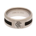 Silver-Black - Front - Rangers FC Inlay Ring