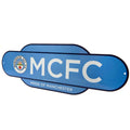Sky Blue-White - Back - Manchester City FC Retro Hanging Sign