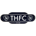 Black-White - Front - Tottenham Hotspur FC Retro Hanging Sign