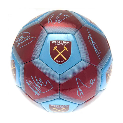 Claret Red-Blue - Front - West Ham United FC Signature Football