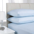 Baby Blue - Front - K Collection percale Percale Fitted Sheet
