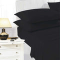 Black - Front - K Collection percale Percale Fitted Sheet