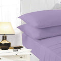 Lilac - Front - K Collection percale Percale Fitted Sheet