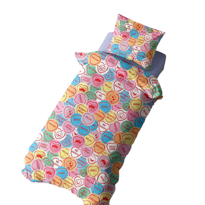Multicoloured - Lifestyle - K Collection Sweet Dreams Rotary Panel Duvet Set