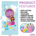Blue-Multicoloured - Back - Gabby´s Dollhouse Childrens-Kids Up Up The Air Cotton Towel