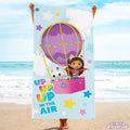 Blue-Multicoloured - Pack Shot - Gabby´s Dollhouse Childrens-Kids Up Up The Air Cotton Towel