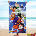 Blue-Multicoloured - Pack Shot - Dragon Ball Z Childrens-Kids Heroes Cotton Towel