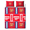 Multicoloured - Back - Arsenal FC Gunners Reversible Crest Duvet Set