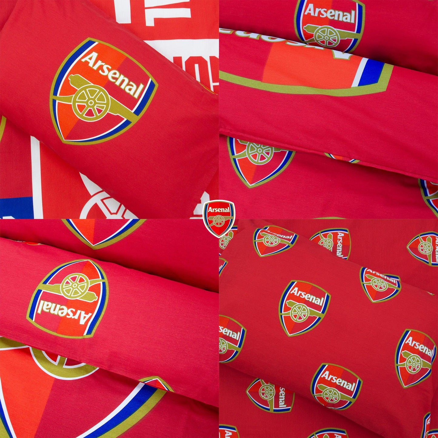 Multicoloured - Lifestyle - Arsenal FC Gunners Reversible Crest Duvet Set