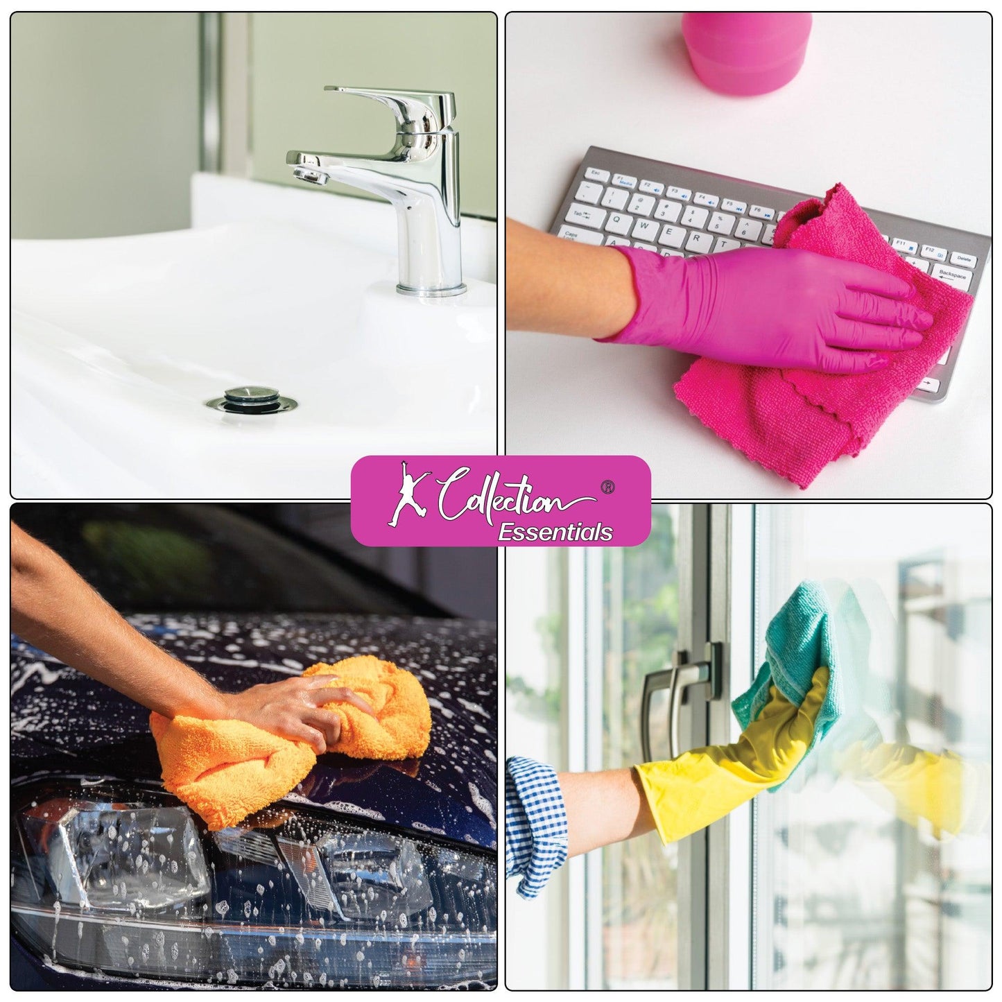 Multicoloured - Close up - K Collection Microfibre Cleaning Cloth (Pack of 20)