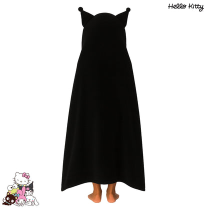 Black - Lifestyle - Hello Kitty Childrens-Kids Kuromi Wrap Blanket Hoodie