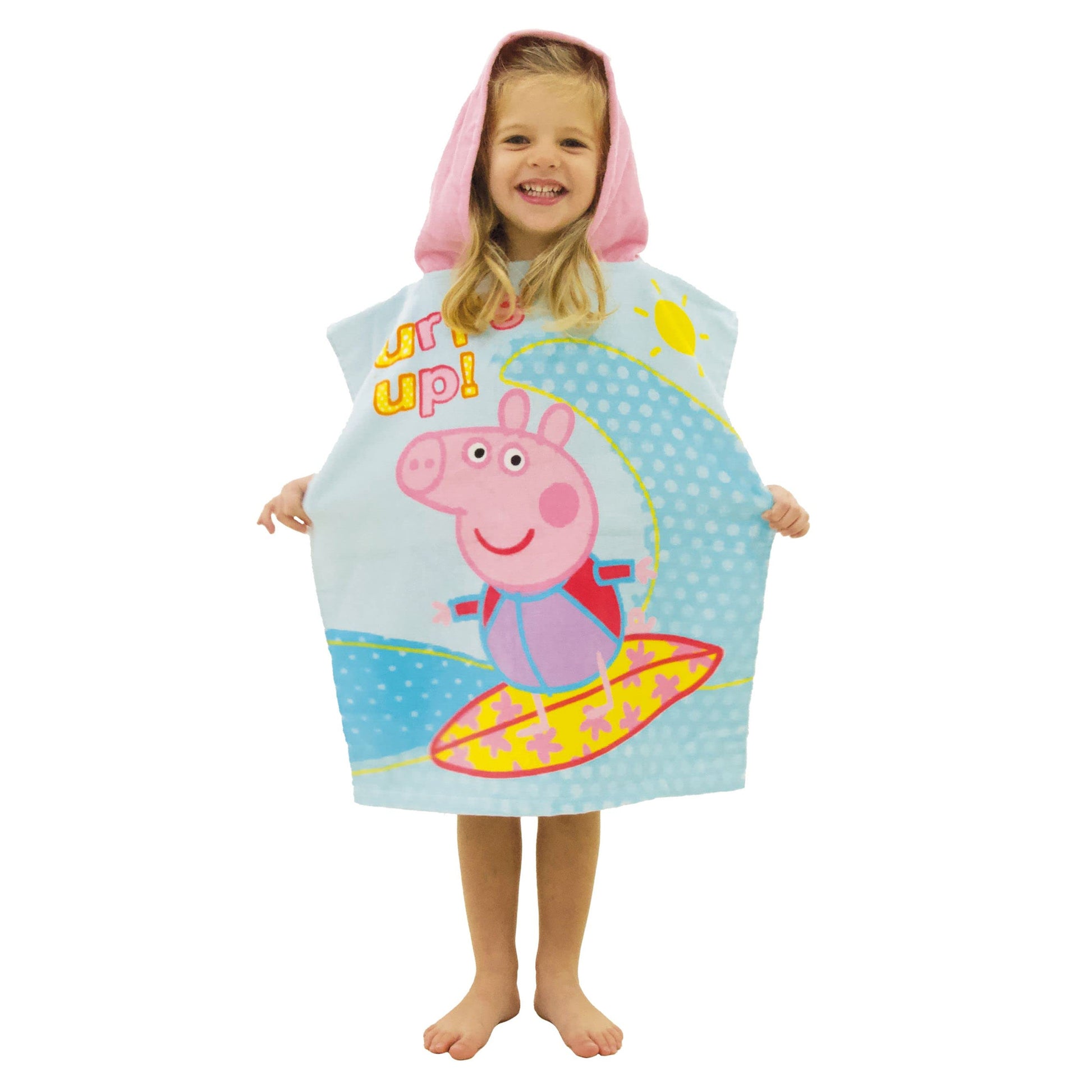 Multicoloured - Side - Peppa Pig Childrens-Kids Fun Ocean Hooded Towel