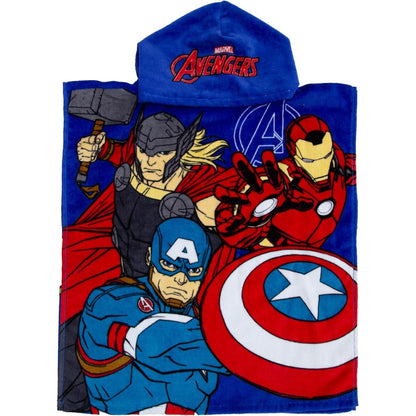 Multicoloured - Front - Marvel Avengers Lets Go Hooded Towel