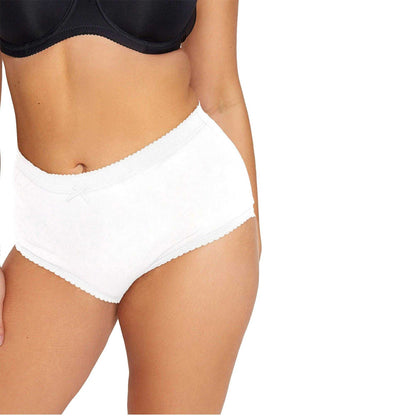 White - Back - Harte & Soul Womens-Ladies Briefs (Pack of 6)