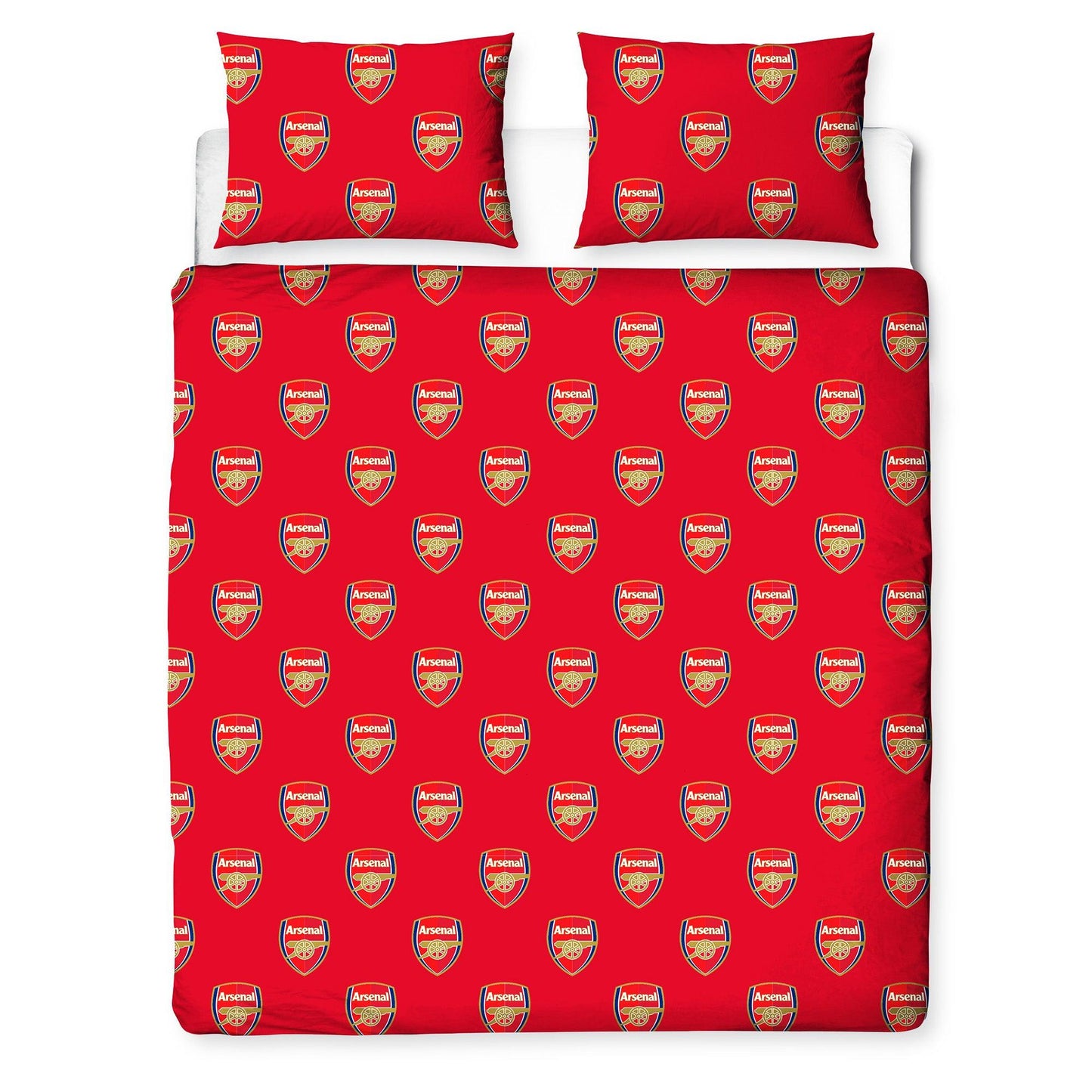 Red - Back - Arsenal FC Crest Reversible Duvet Set
