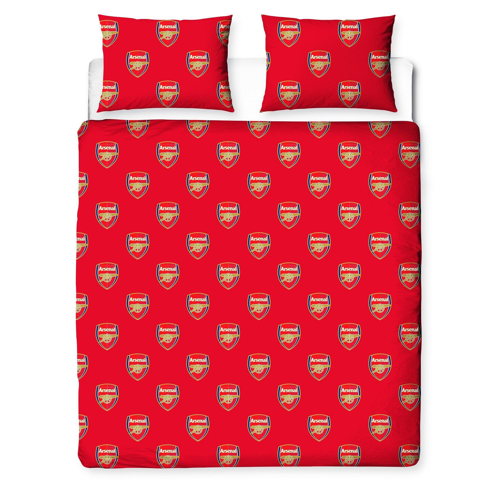 Red - Back - Arsenal FC Crest Reversible Duvet Set