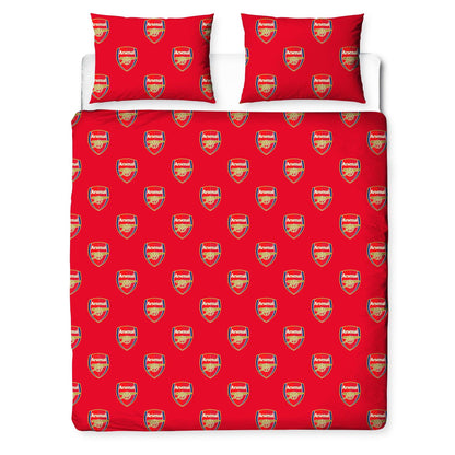 Red - Back - Arsenal FC Crest Reversible Duvet Set