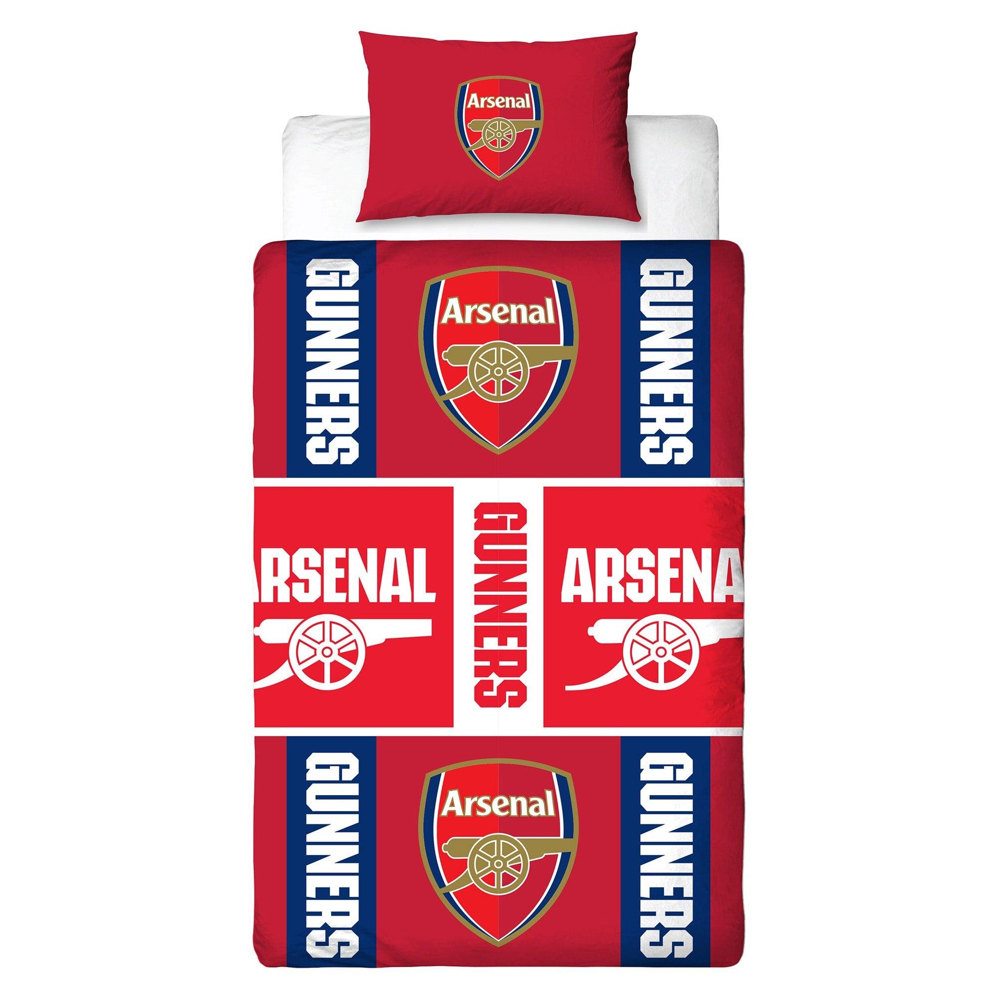 Red - Side - Arsenal FC Crest Reversible Duvet Set