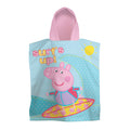 Multicoloured - Front - Peppa Pig Childrens-Kids Fun Ocean Hooded Towel