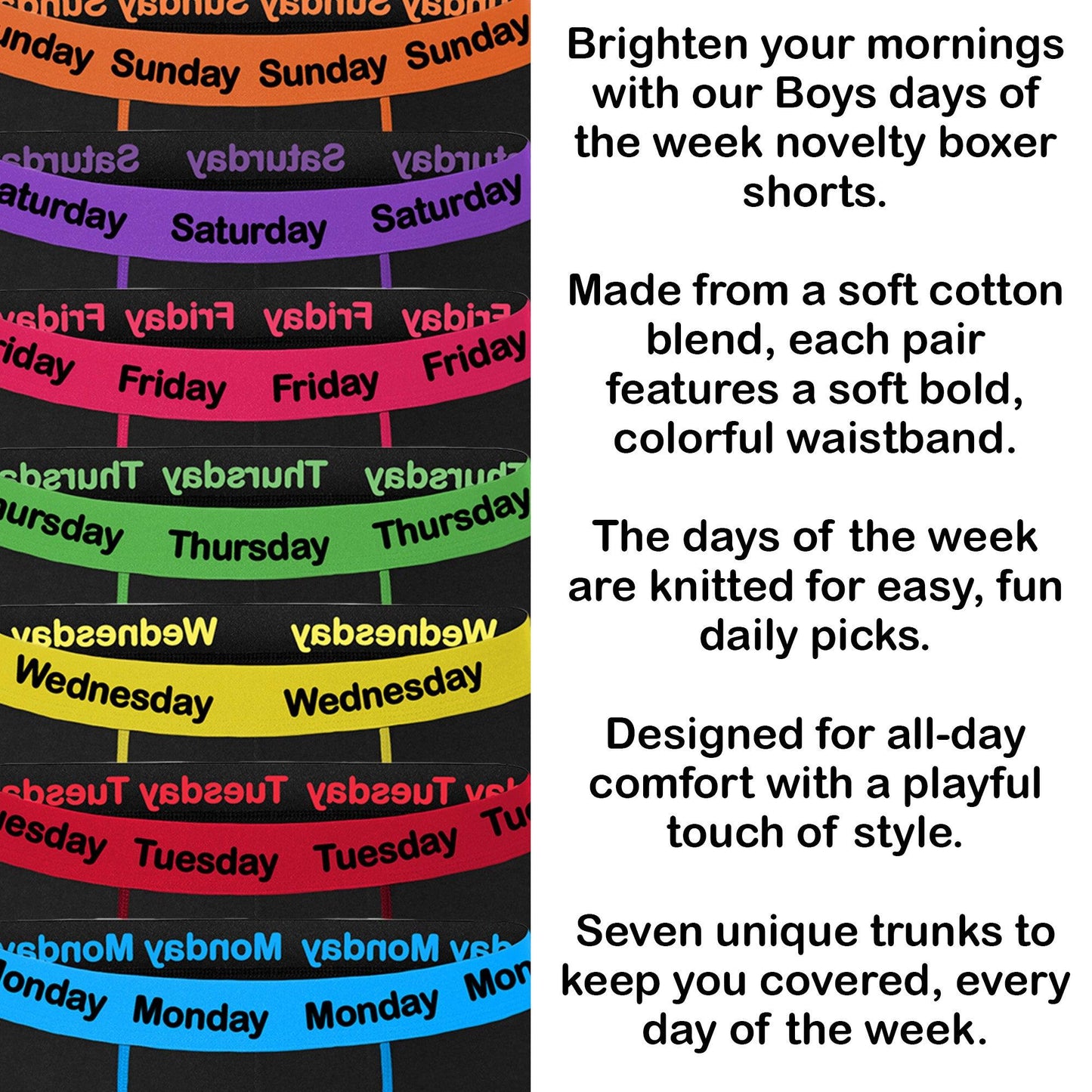 Multicoloured - Lifestyle - Harte & Soul Boys Boxer Shorts (Pack of 7)